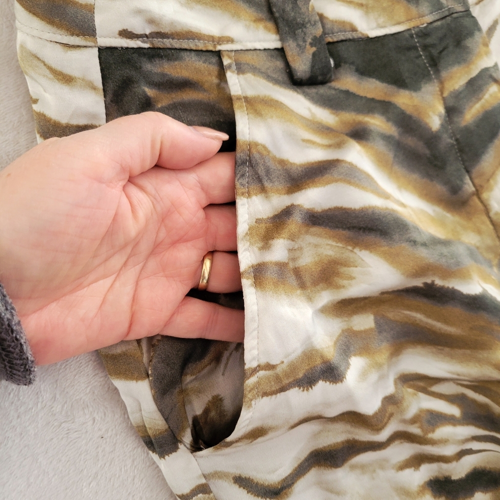 Diega Patrelo Silky Tiger Print Camo Cargo Pants XS - Picture 6 of 13